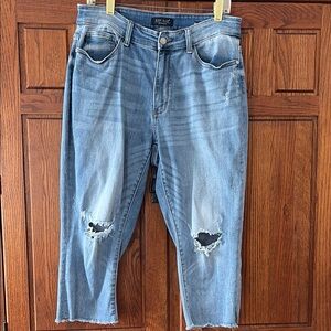 Judy Blue Women’s Relaxed Skinny Fit Crop Jeans